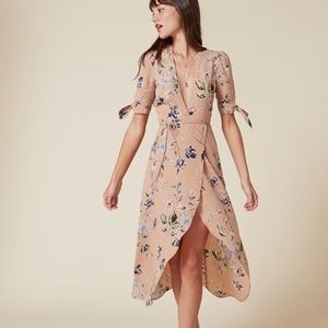Reformation Royce Floral Wrap Dress XS